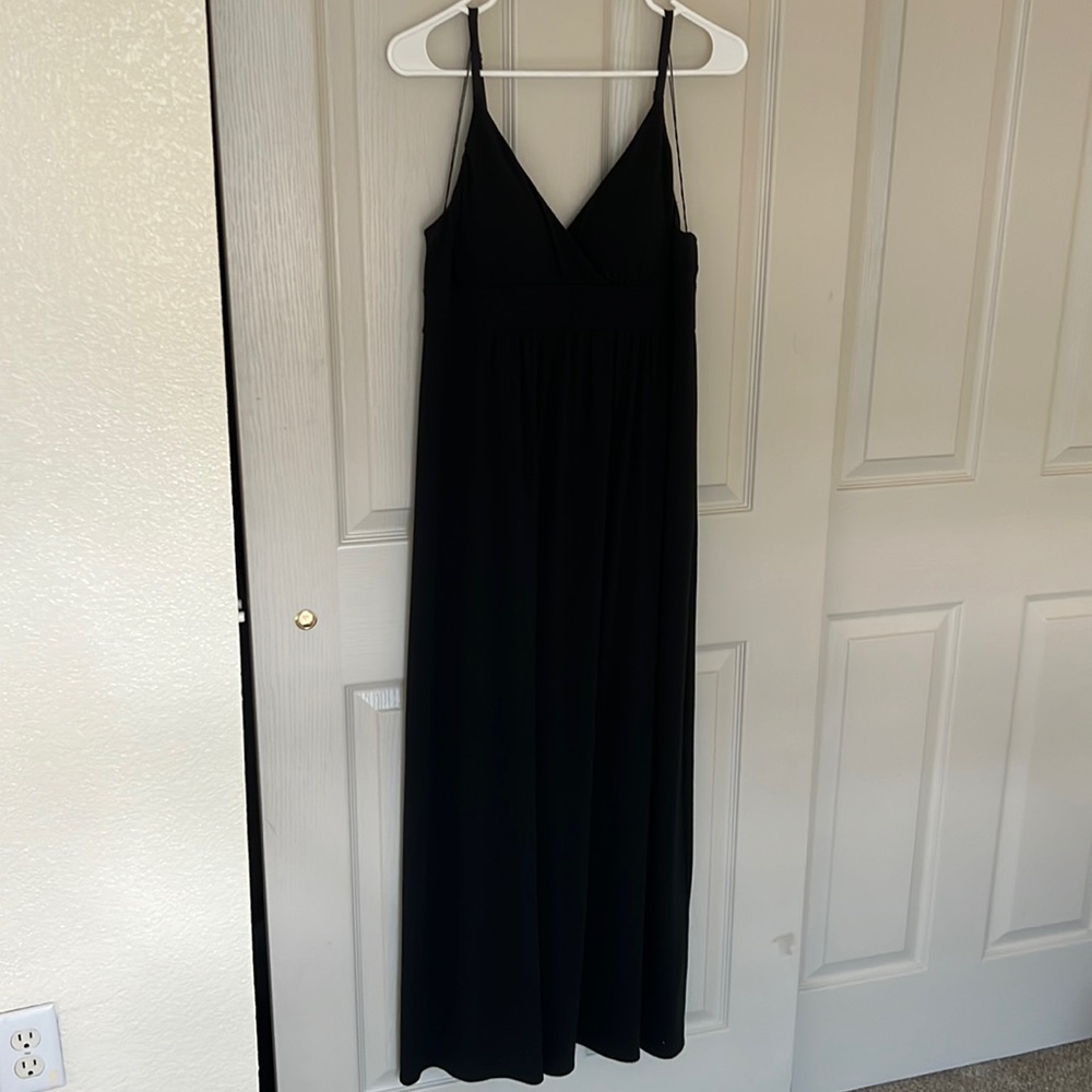 Donna Morgan Black Maxi Dress, size L
